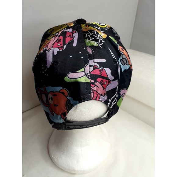 FIVE NIGHTS AT FREDDY Snapback Men Cap Hat All Over Cartoon Black Velvet VGC - Picture 6 of 11